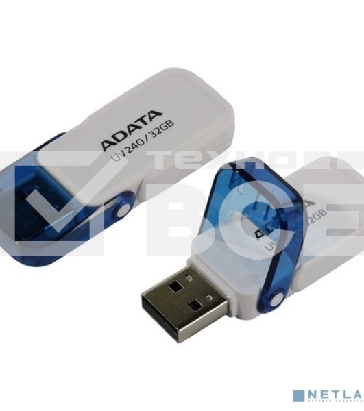 Флеш диск 32GB ADATA UV240, USB 2.0, Белый