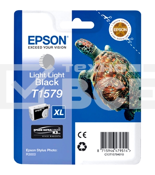 Картридж струйный Epson C13T15794010 светло-серый (850 стр.) для Epson St Ph R3000