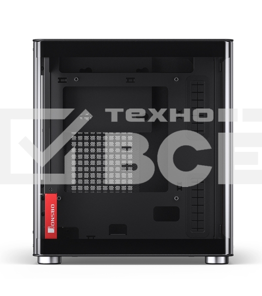 Компьютерный корпус JONSBO TK-0 Black ITX без БП, mini-ITX, micro-ATX, ATX, черный