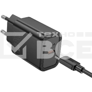 Сетевое зарядное устройство Hoco N60 Gentle 20W 3A (PD) черный