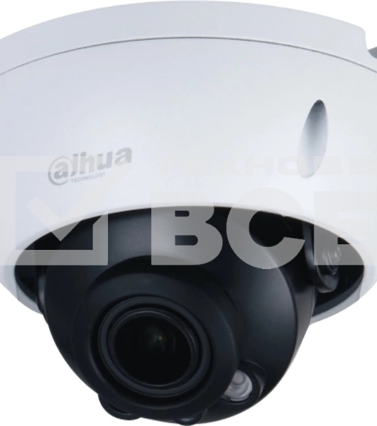 Уличная купольная IP-видеокамера DAHUA  2Мп; 1/2.8” CMOS; моторизованный объектив 2.8~12 мм; механический ИК-фильтр; чувствительность 0.008лк@F1.7; сжатие: H.265+, H.265, H.264+, H.264, MJPEG; 2 потока