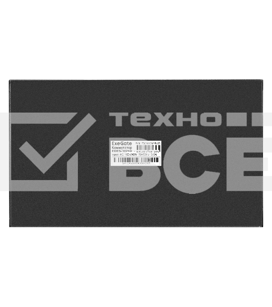 Коммутатор неуправляемый ExeGate EDES-1024D (24-портовый UTP 10/100Mbps, металлический корпус, с возможностью установки в стойку)