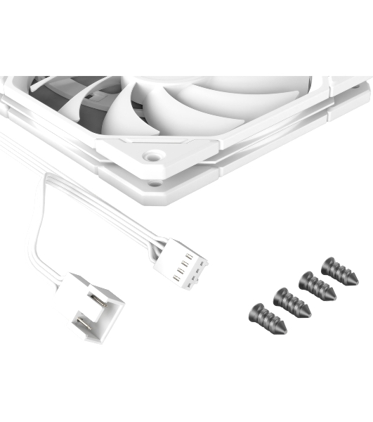 Вентилятор для корпуса ID-COOLING TF-12015-W белый 120 мм, 2200 об/мин, 32.3 дБ, 4 pin