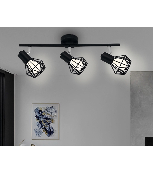 Светильник Ambrella light TR8622/3 BK/CH черный/хром E27*3 max 40W 460*91*175