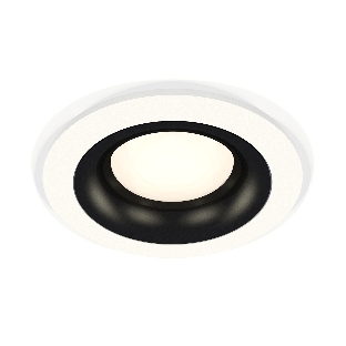 Комплект встраиваемого светильника Ambrella light XC7621002 SWH/PBK белый песок/черный полированный MR16 GU5.3 (C7621, N7011)