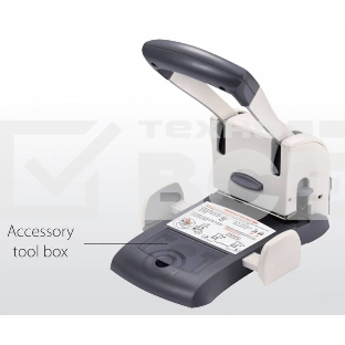 Дырокол Kw-Trio Lever-Tech HD 9546 макс.:100лист. металл/пластик серый отв.:2 с линейкой