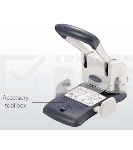 Дырокол Kw-Trio Lever-Tech HD 9546 макс.:100лист. металл/пластик серый отв.:2 с линейкой