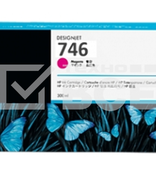 Картридж струйный HP 746 300-ml пурпурный Ink Cartridge