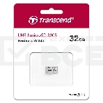 Флеш карта microSD 32GB Transcend microSDHC Class 10 UHS-1 U1, (без адаптера), TLC, фото 1