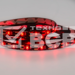 Лента светодиодная с USB коннектором 5 В, 8 мм, IP65, SMD 2835, 60 LED/m, цвет свечения красный