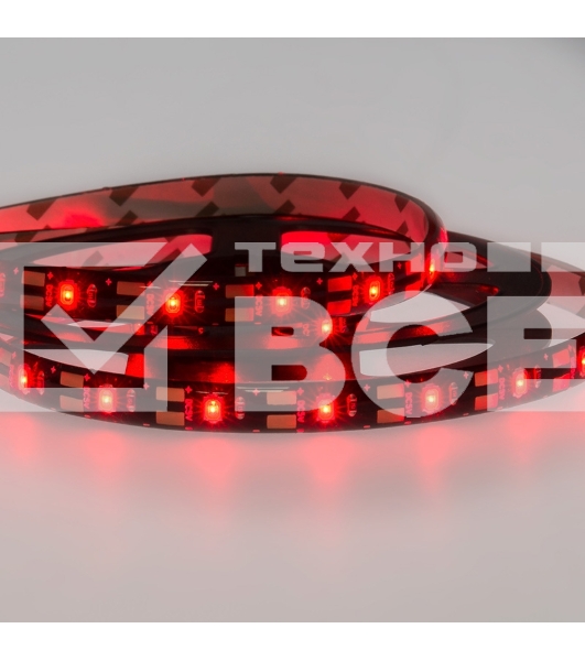 Лента светодиодная с USB коннектором 5 В, 8 мм, IP65, SMD 2835, 60 LED/m, цвет свечения красный