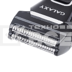 Электробритва Galaxy Line GL 4200, черный, аккумуляторная, сетки из ультратонкой японской стали, два независимых подвижных лезвия, плавающая головка, возможность промывки блока ножей и сеток, встроенный триммер для подравнивания висков, индикатор заряда, реверсная работа ножей, время непрерывной работы 45мин, дополнительный режущий блок и сетка в комплекте, щетка для чистки, фото3