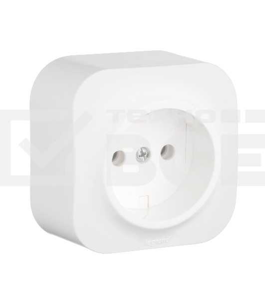 Розетка Legrand 782210 без заземления без шторок (Белая)