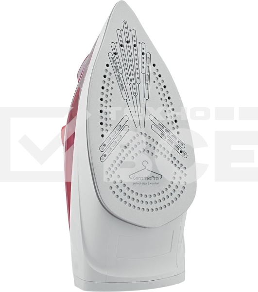 Утюг Scarlett SC-SI30K56 (розовый)Мощность, Вт: 2400; Световой индикатор работы: Да; Регулируемый пар до г/мин: 35; Паровой удар до г/мин: 140; Резервуар для воды, мл: 280; Функция разбрызгивания воды: Да; Терморегулятор: Да; Вертикальное отпаривание: Да;