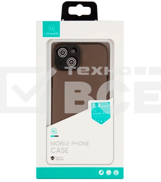 Чехол для Apple iPhone 13 mini Usams US-BH776 черный (матовый) (УТ000028068)