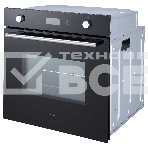 Духовой шкаф встраиваемый полноразмерный Evelux EO 650 PB, 60 см, 9 режимов, 70л, черное стекло, фото5