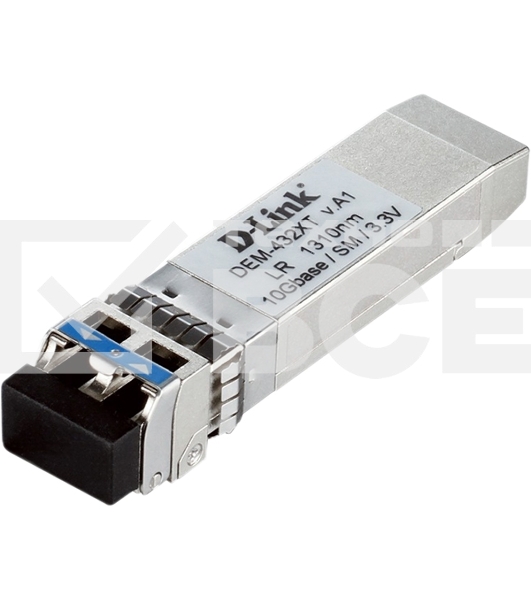 Трансивер D-Link 432XT/B1A SFP+ с 1 портом 10GBase-LR с поддержкой DDM для одномодового оптического кабеля (до 10 км)