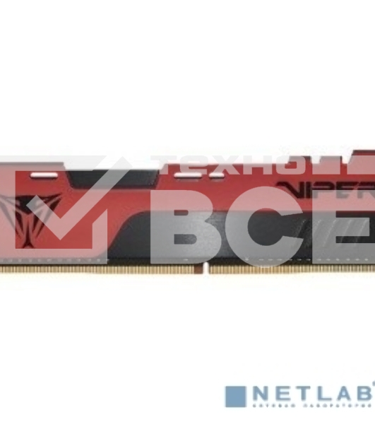 Оперативная память Patriot Viper Elite II, DDR4, 8GB (1x8 GB), 3200 MHz, CL18, радиатор, красный/чёрный
