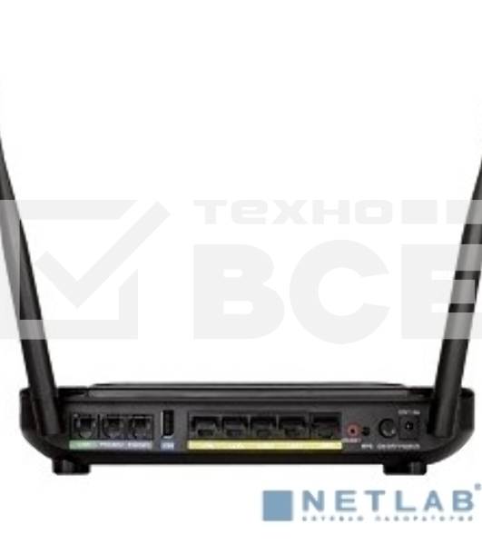 Маршрутизатор беспроводной D-Link DVG-N5402SP/1S/C1A 10/100BASE-TX черный