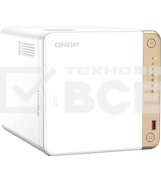 Сетевое хранилище NAS Qnap Original TS-462-4G 4-bay настольный Celeron N4505