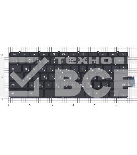Клавиатура для ноутбука Lenovo Flex 5 CB-13 черная
