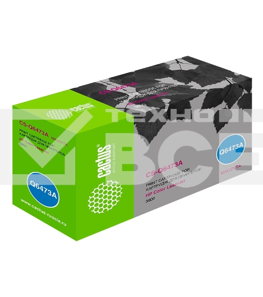 Картридж лазерный Cactus CS-Q6473A пурпурный (4000 стр.) для HP Color LaserJet 3600