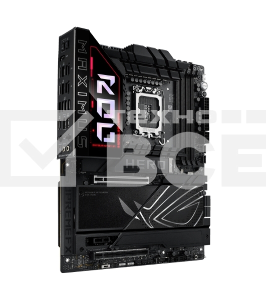 Материнская плата ASUS ROG MAXIMUS Z890 HERO, LGA 1851, Intel Z890, 4xDDR5, 4xSATA, 6xM.2, 1xPCIe 5.0 x16, 1xPCIe 4.0 x4, 1xPCIe x1, 1xHDMI, 2xUSB-C (видеовыход), 4xUSB-A 3.2 Gen 1, 4xUSB-A 3.2 Gen 2, 1xUSB-C 3.2 Gen 2, 2xUSB-C Thunderbolt 4, 2x 5Gb LAN, 