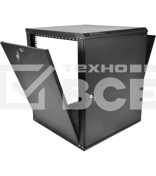 Шкаф телекоммуникационный настенный разборный ЦМО ЭКОНОМ 15U (600  350) дверь металл, цвет черный
