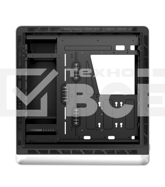 Корпус без блока питания JONSBO UMX6S-A, Midi-Tower, no fun, 2xUSB-A 3.2 + 2xUSB-A 2.0 + 1xUSB-C 3.2, E-ATX, ATX, mATX, mITX Silver