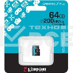 Флеш карта microSDXC 64Gb Kingston SDCG4/64GbSP Canvas Go! Plus V30 A2 w/o adapter, фото 1