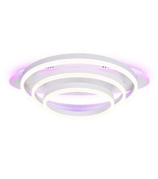 Светильник Ambrella light FA8522 WH белый 146W 3000K-6400K+RGB 560*500*150 (ПДУ РАДИО 2.4G)