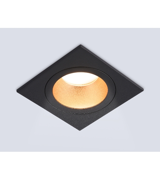 Встраиваемый точечный светильник Ambrella light TN102829 BK/GD черный/золото GU5.3 92*92*50