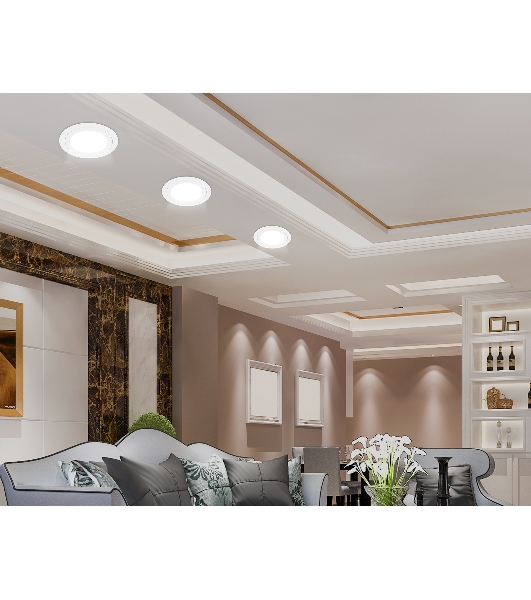 Светильник Ambrella light TN6601 WH белый IP44 GX53 max 15W D110*23