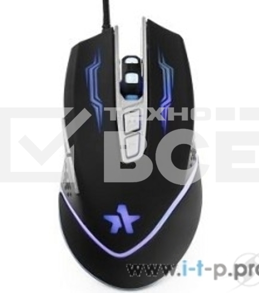 Мышь проводная Гарнизон GM-730G черный, 3200 dpi, USB, кнопки - 7