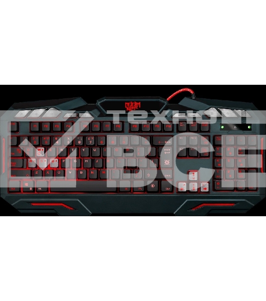 Клавиатура Defender Doom Keeper GK-100DL RUпроводная, USB, чёрный
