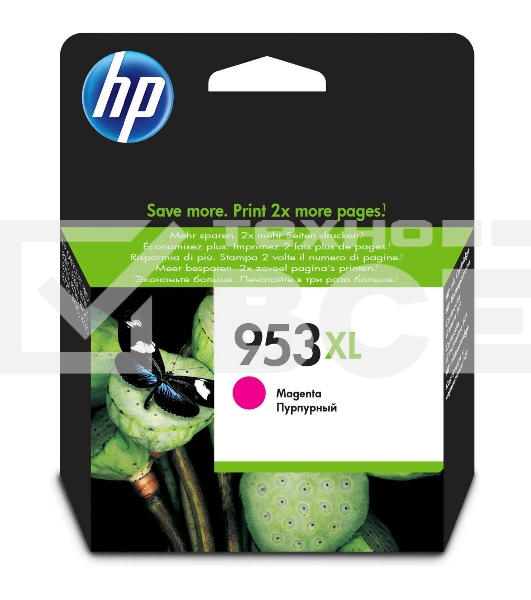 Картридж струйный HP 953XL F6U17AE пурпурный для HP OJP 8710/8715/8720/8730/8210/8725 (1600стр.)
