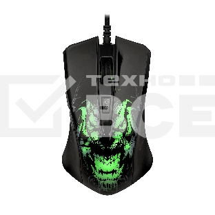 Мышь проводная Qumo Rampage M49 черный, 3200 dpi, USB, кнопки - 6