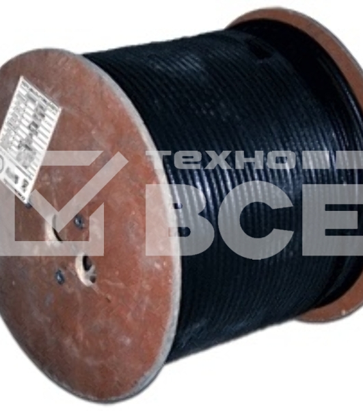 Кабель TWT коаксиальный RG11U 75 Ом, CCS, оплетка AL 96*0.16мм, PE, внешний, черный, 305 м