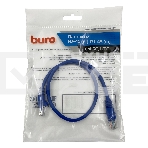 Патч-корд Buro cat5E molded 0.5м голубой RJ-45 (m)-RJ-45 (m), фото 1
