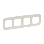 Рамка 'Слоновая кость'. 4-постовая универсальная Valena ALLURE., фото2