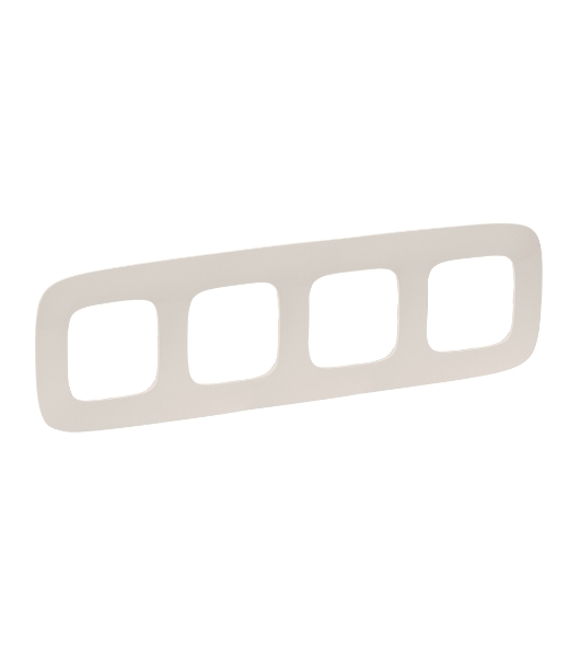 Рамка 'Слоновая кость'. 4-постовая универсальная Valena ALLURE.