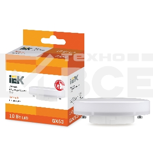 Лампа Iek LLE-T80-10-230-30-GX53 светодиодная ECO T75 таблетка 10Вт 230В 3000К GX53 IEK