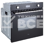 Духовой шкаф встраиваемый полноразмерный Evelux EO 650 PB, 60 см, 9 режимов, 70л, черное стекло, фото4