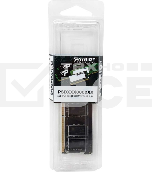 Оперативная память Patriot Signature, DDR4, 16GB (1x16 GB), 3200 MHz, CL22, SO-DIMM