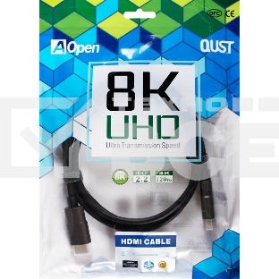 Кабель HDMI 19M/M,ver. 2.1, 8K@60 Hz 1m iOpen (Aopen/Qust/VCOM) <ACG863-1M>