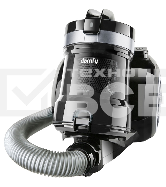 Пылесос Domfy DSB-VC502 черный, 350/2000 Вт, уборка сухая, пылесборник контейнер 2.5 л