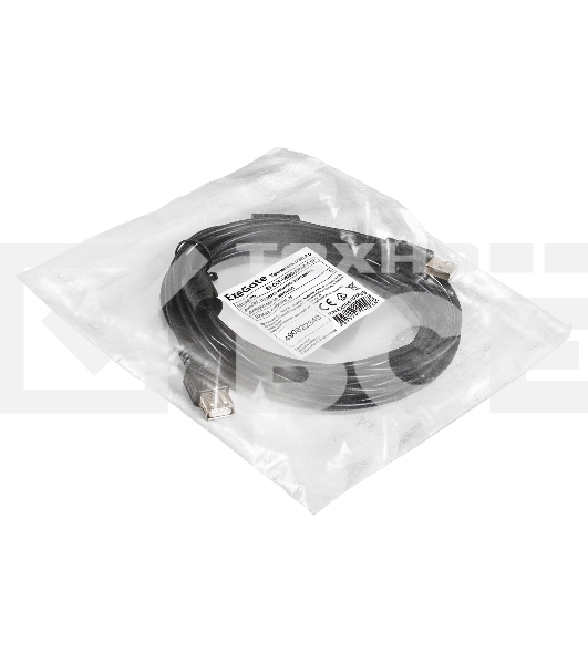 Удлинитель USB 2.0 ExeGate EX-CCF-USB2-AMAF-5.0F (Am/Af, позолоченные контакты, ферритовые кольца, 5м)