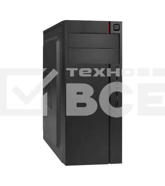 Компьютерный корпус Miditower ExeGate AA-440-AA500 (ATX, AA500 8 см, 2*USB, аудио)
