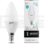 Лампа светодиодная LED 8Вт E14 220В 4100К Elementary свеча 33128 Gauss, фото2