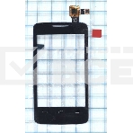 Сенсорное стекло (тачскрин) для Alcatel One Touch Tribe 3041D черное, фото2